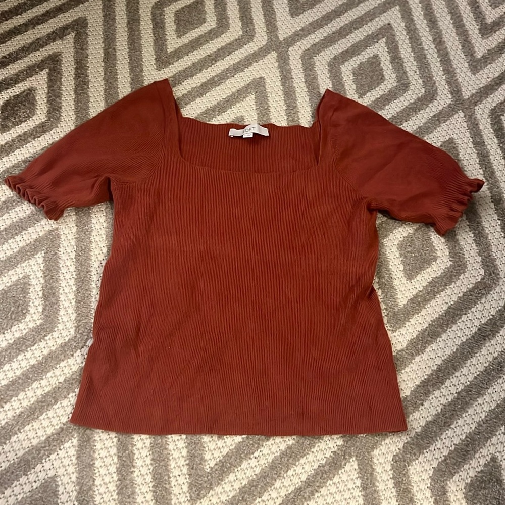 LOFT short sleeve sweater top